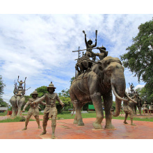 fundición de bronce fundición artesanías de metal latón elefante tailandia para jardín